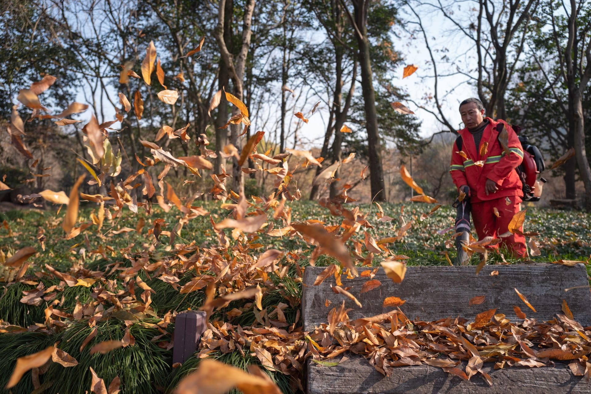 Ytskötsel av större utemiljö